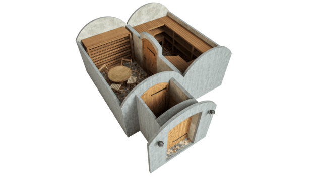 Kelder 21,4 m² STANDARDPAKETT